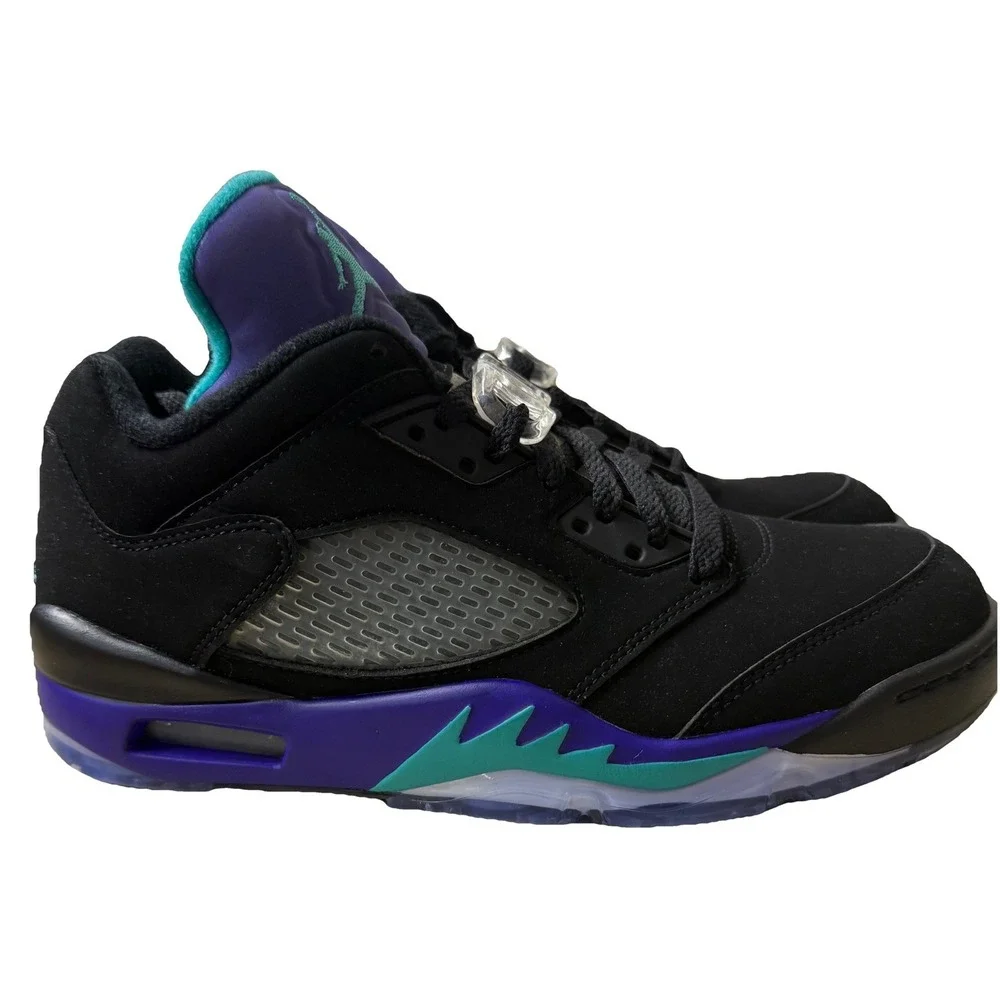 Nike Air Jordan Retro V 5 Low Golf Shoe Black Grape | CU4523-001 Men Size 6
